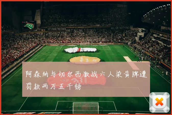 阿森纳与切尔西激战六人染黄牌遭罚款两万五千镑